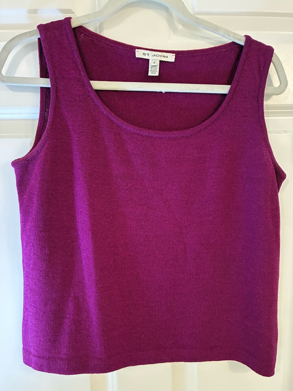St. John Purple Wool Blend Tank Small